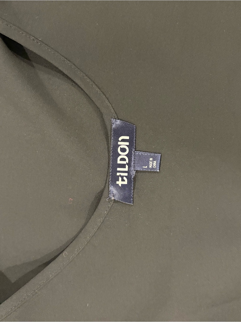 Tildon Black Double Strap Scoop Neck Tank - Picture 3 of 4